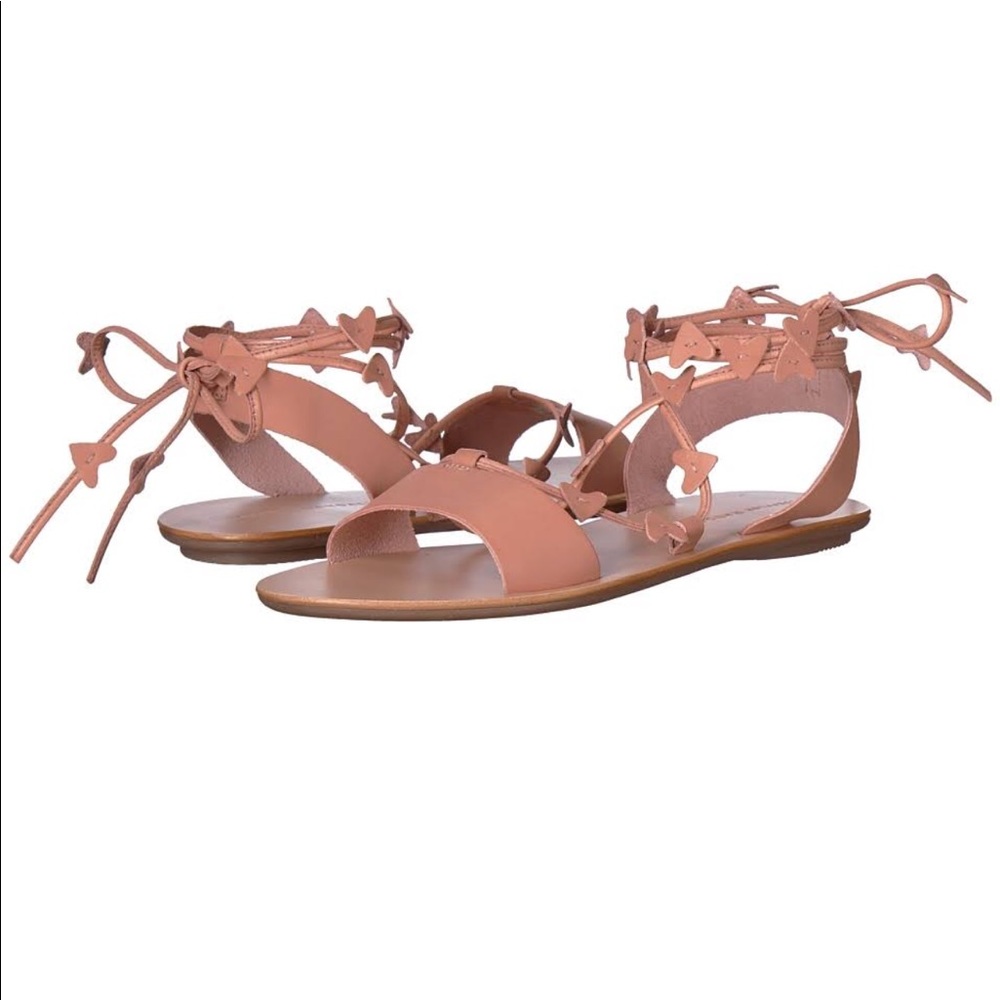Loeffler Randall heart leather sandals